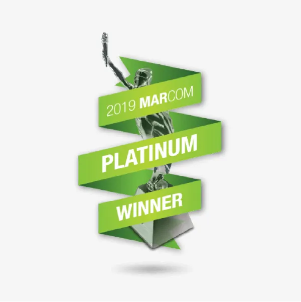 2019 Marcom Platinum Winner Award